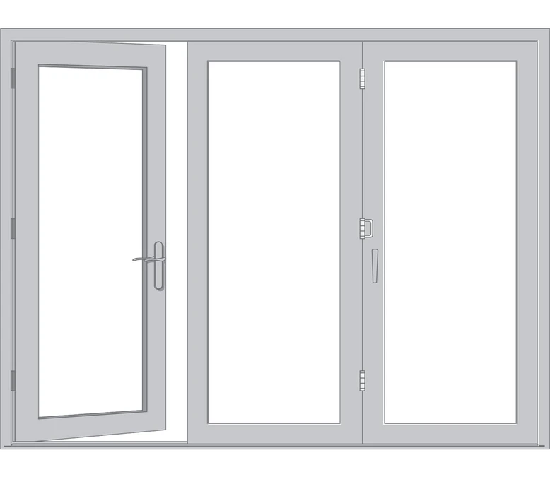 Monroe Pella Architect Reserve Series Contemporary Bifold Patio Door