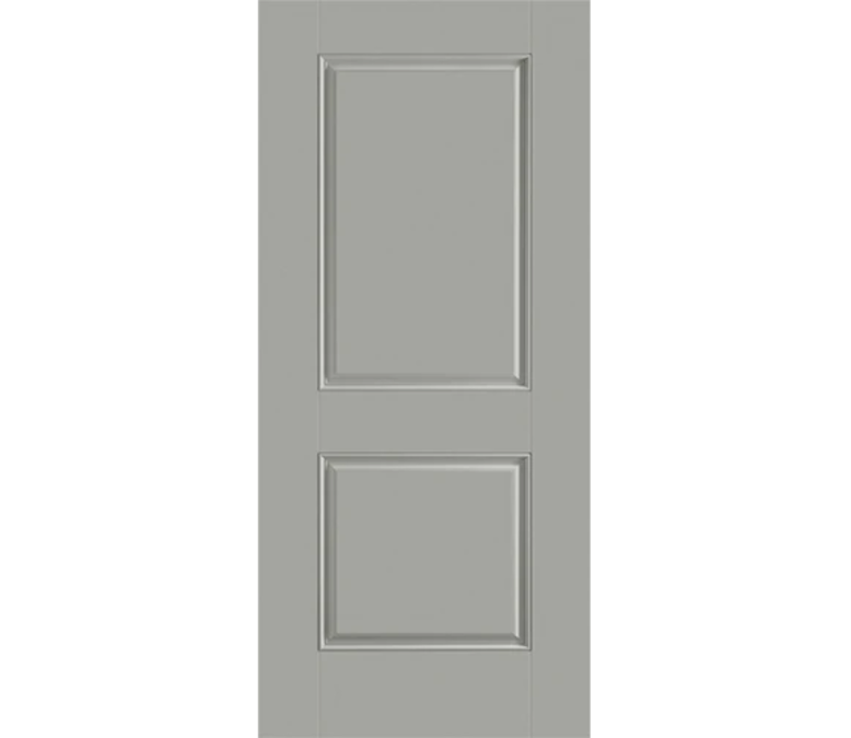 Monroe Two Panel Square Fiberglass Entry Door